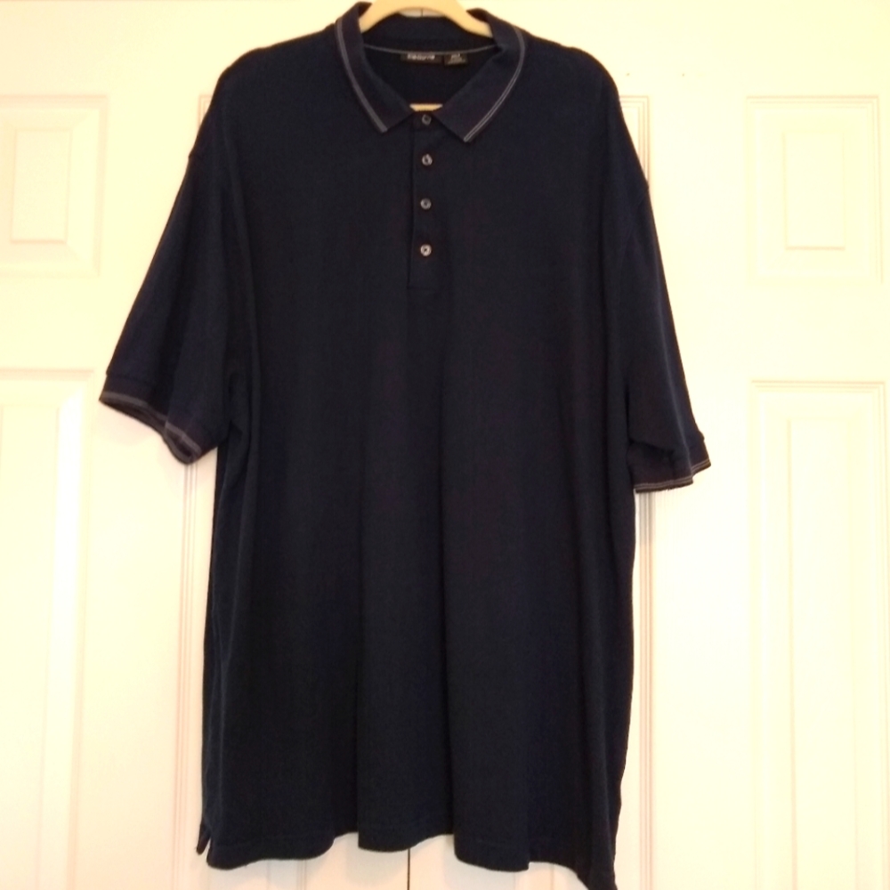 Men's Claiborne Navy Polo Shirt 2XLT